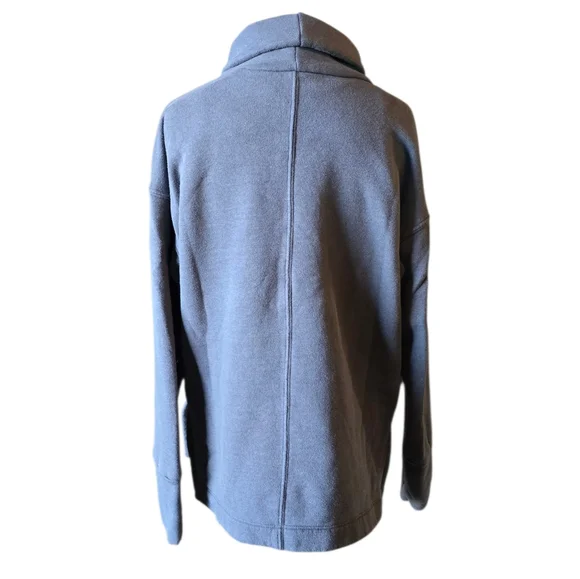 Peloton Sweatshirt Women's Medium Gray Grey Funnel Neck Pullover - Picture 6 of 7